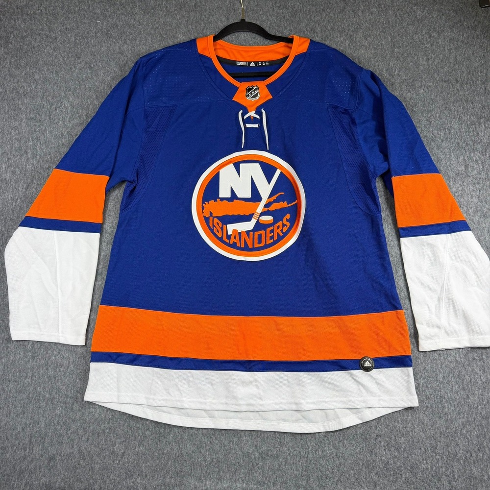 Adidas Hockey Jersey Mens 54 Blue NY Islanders Climalite NHL Lace Up Fan Gear